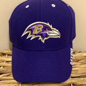 🆕 Baltimore Ravens NFL Teams Purple Fan Cap! 💥